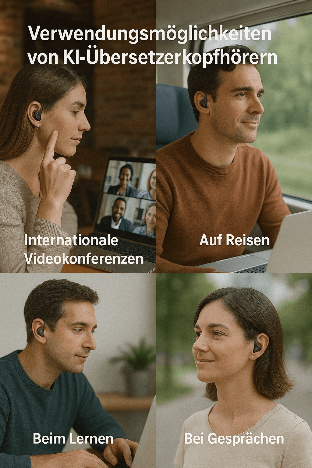 Voreyo Touchscreen-KI-Übersetzungskopfhörer